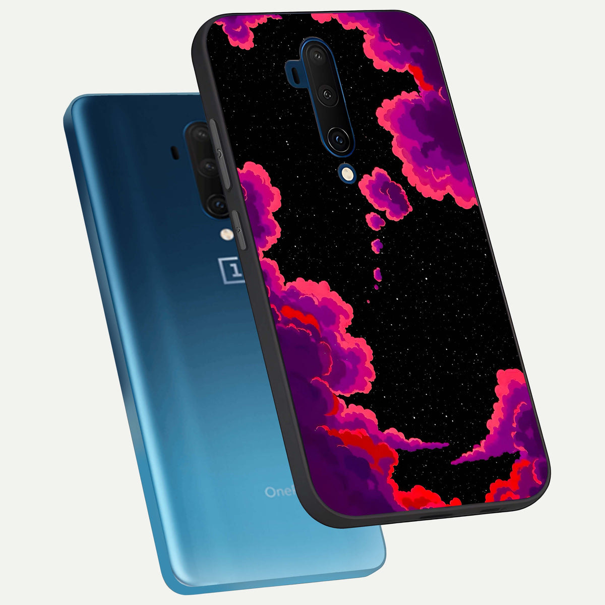  Galaxy Dream Frame phone case For OnePlus 7T Pro showing premium glass back cover with detailed artwork