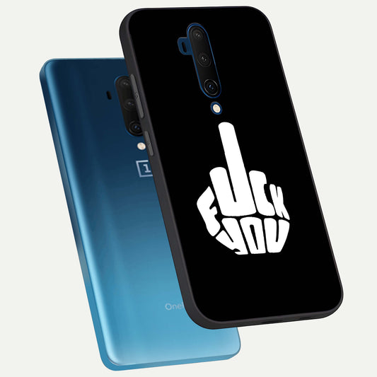  Rebel Mode On phone case For OnePlus 7T Pro showing premium glass back cover with detailed artwork