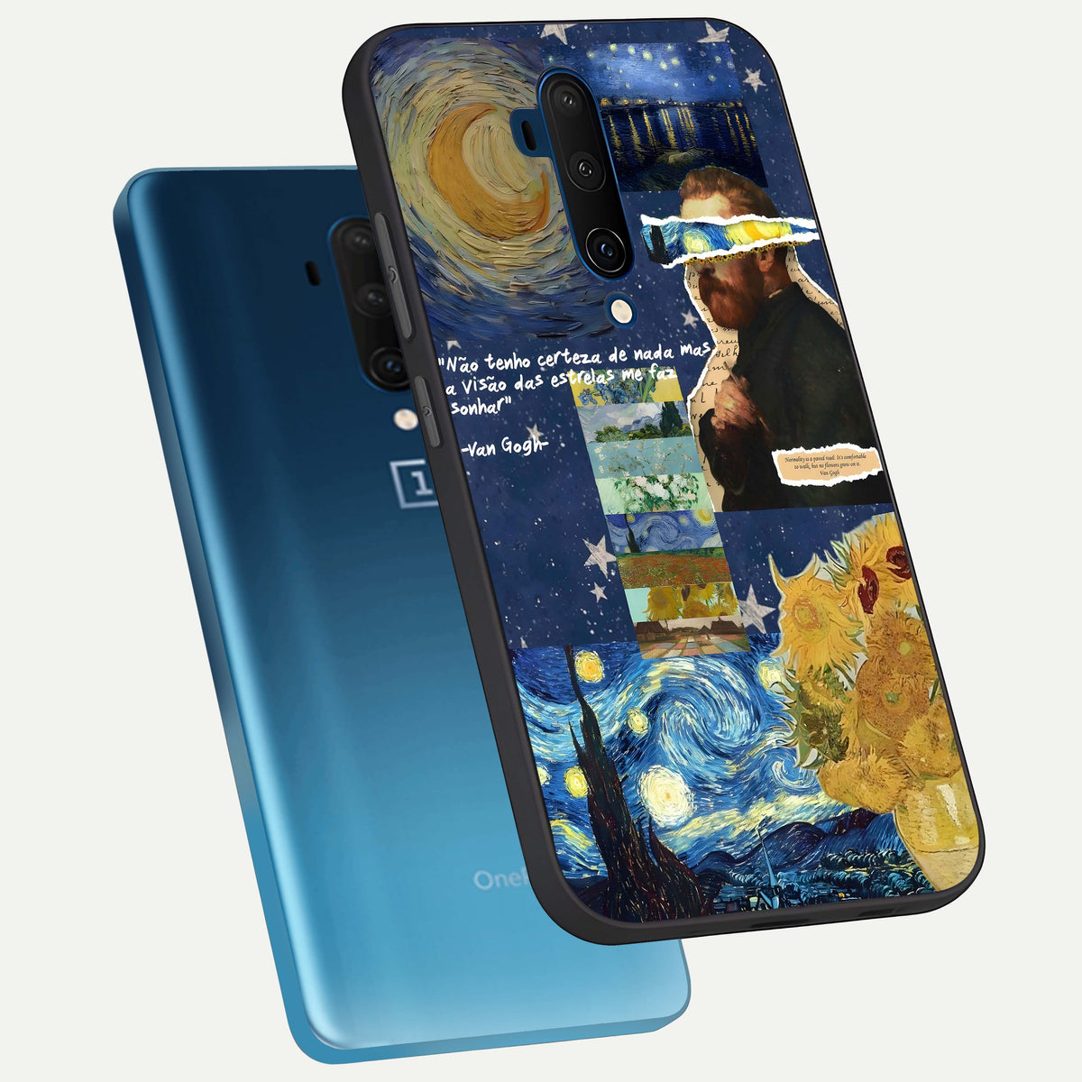  Starry Dream Vision phone case For OnePlus 7T Pro showing premium glass back cover with detailed artwork