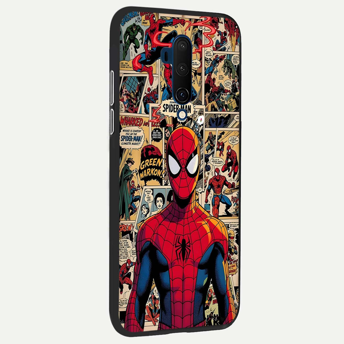  Aesthetic Spider back cover For OnePlus 7T Pro slim fit glass case with vibrant aesthetic design