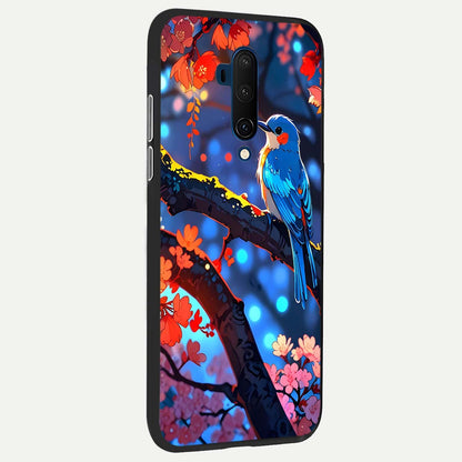  Blooming Water Drift back cover For OnePlus 7T Pro slim fit glass case with vibrant aesthetic design