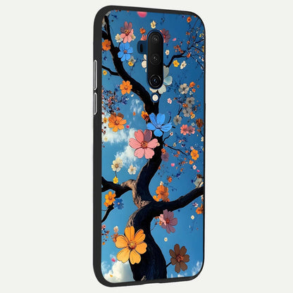  Blossom Dream Sky back cover For OnePlus 7T Pro slim fit glass case with vibrant aesthetic design