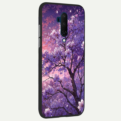  Blossom Tree back cover For OnePlus 7T Pro slim fit glass case with vibrant aesthetic design