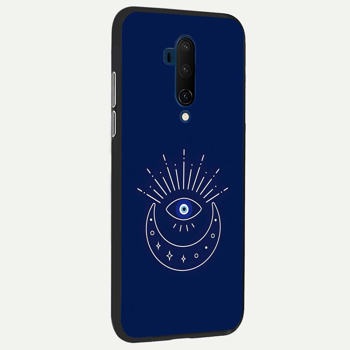  Blue Evil Eye back cover For OnePlus 7T Pro slim fit glass case with vibrant aesthetic design