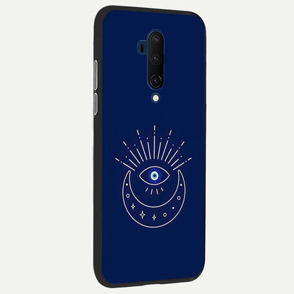  Blue Evil Eye back cover For OnePlus 7T Pro slim fit glass case with vibrant aesthetic design