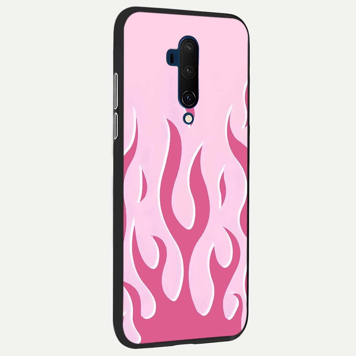  Blush Flame Energy back cover For OnePlus 7T Pro slim fit glass case with vibrant aesthetic design