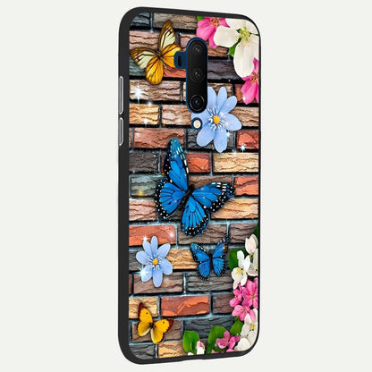 Brick Bloom Flight back cover For OnePlus 7T Pro slim fit glass case with vibrant aesthetic design