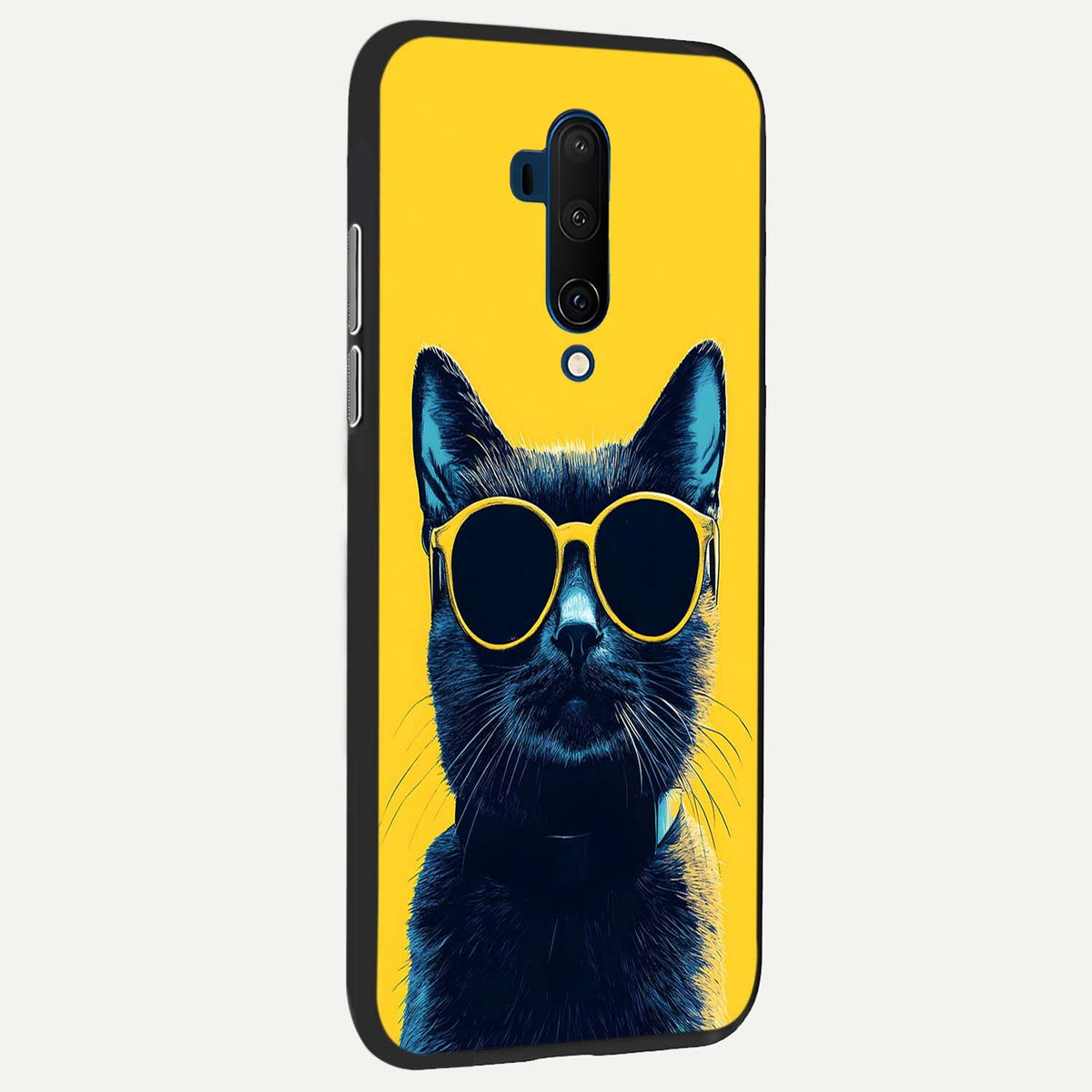  Cool Cat Vibes back cover For OnePlus 7T Pro slim fit glass case with vibrant aesthetic design