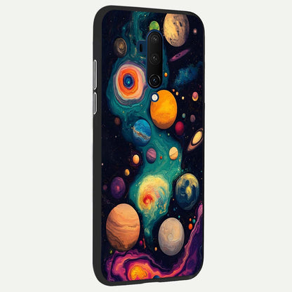  Cosmic Planet Journey back cover For OnePlus 7T Pro slim fit glass case with vibrant aesthetic design