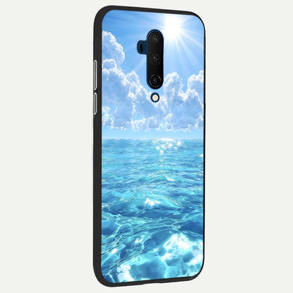  Endless Ocean Horizon back cover For OnePlus 7T Pro slim fit glass case with vibrant aesthetic design