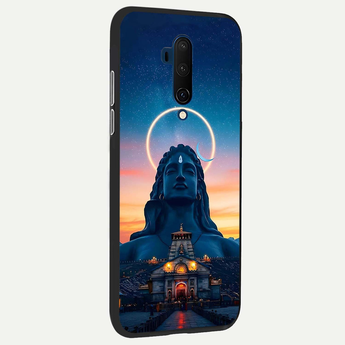  Eternal Shiva Aura back cover For OnePlus 7T Pro slim fit glass case with vibrant aesthetic design