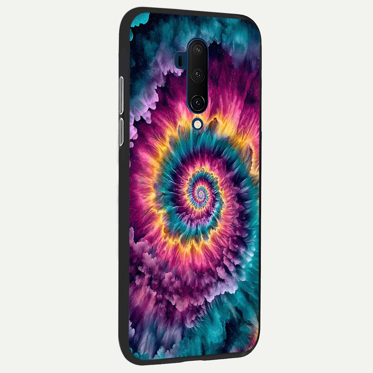 Galactic Spiral Burst back cover For OnePlus 7T Pro slim fit glass case with vibrant aesthetic design