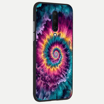  Galactic Spiral Burst back cover For OnePlus 7T Pro slim fit glass case with vibrant aesthetic design