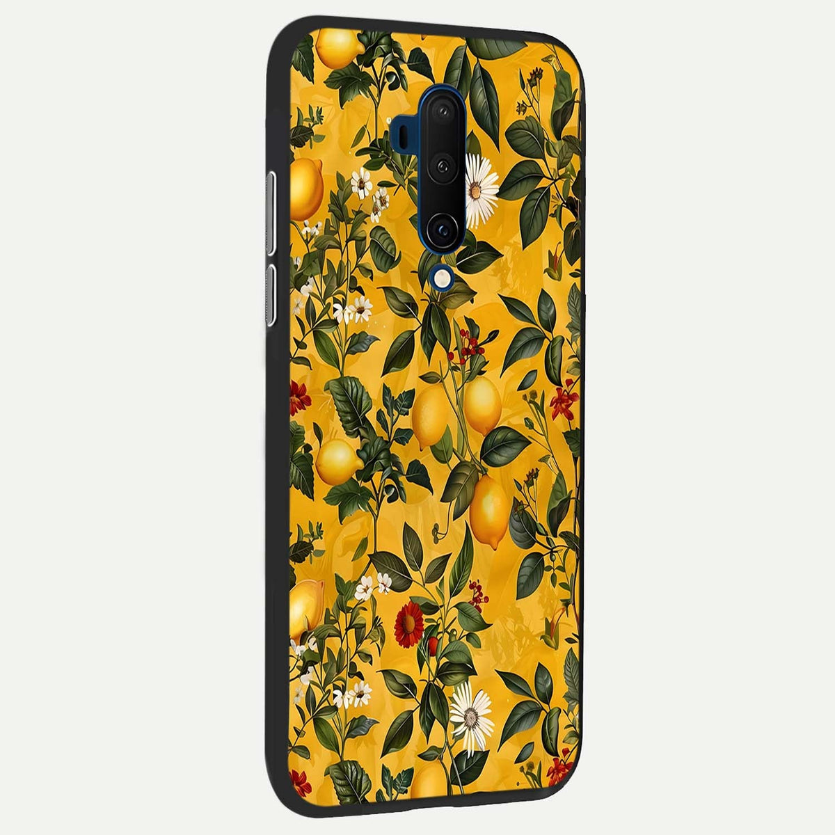  Golden Lemon Field back cover For OnePlus 7T Pro slim fit glass case with vibrant aesthetic design