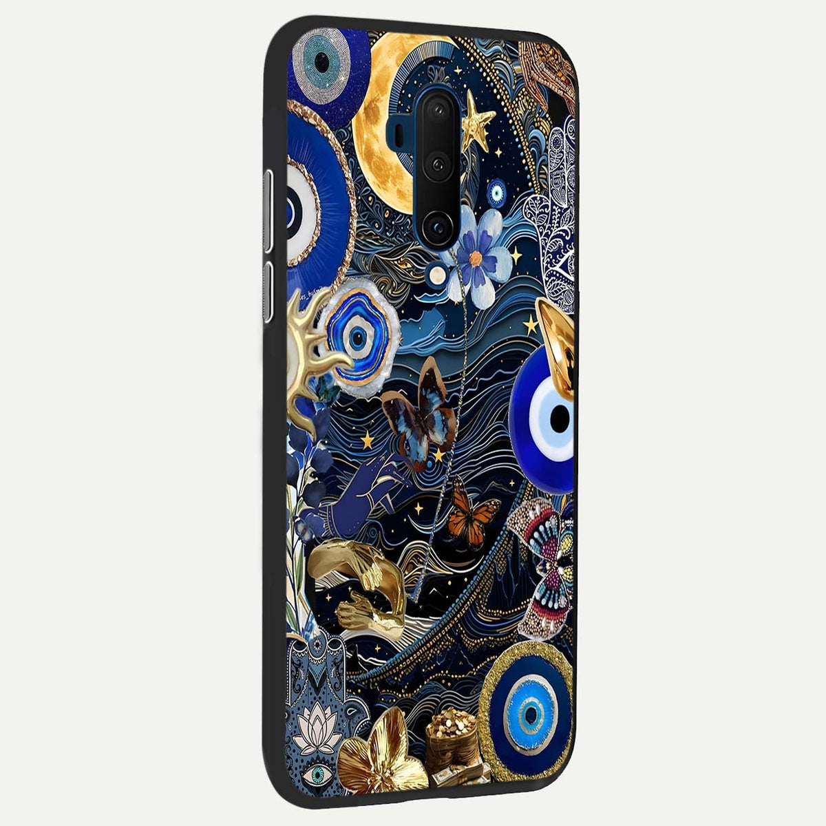  Golden Moon Magic back cover For OnePlus 7T Pro slim fit glass case with vibrant aesthetic design