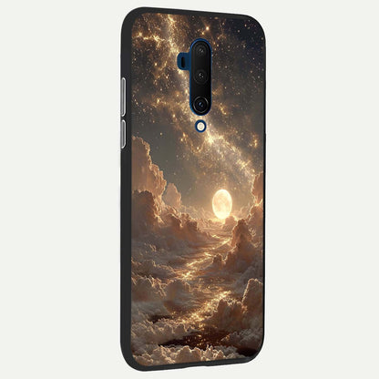  Golden Sky Dream back cover For OnePlus 7T Pro slim fit glass case with vibrant aesthetic design