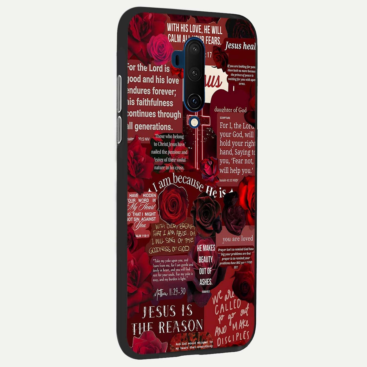  Jesus Love Heals back cover For OnePlus 7T Pro slim fit glass case with vibrant aesthetic design