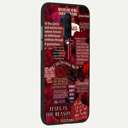  Jesus Love Heals back cover For OnePlus 7T Pro slim fit glass case with vibrant aesthetic design