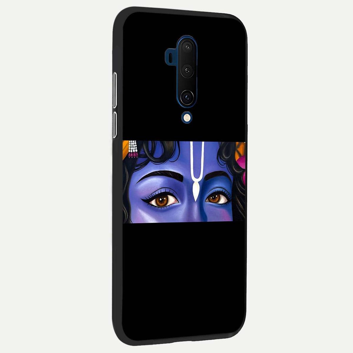  Krishna Eye back cover For OnePlus 7T Pro slim fit glass case with vibrant aesthetic design