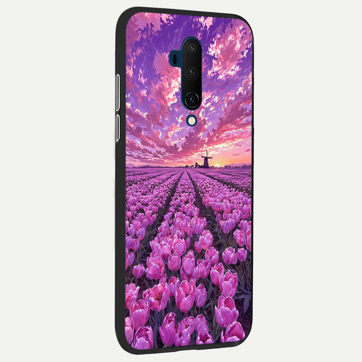  Lavender Dream Skies back cover For OnePlus 7T Pro slim fit glass case with vibrant aesthetic design