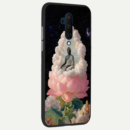  Lotus Divine Peace back cover For OnePlus 7T Pro slim fit glass case with vibrant aesthetic design