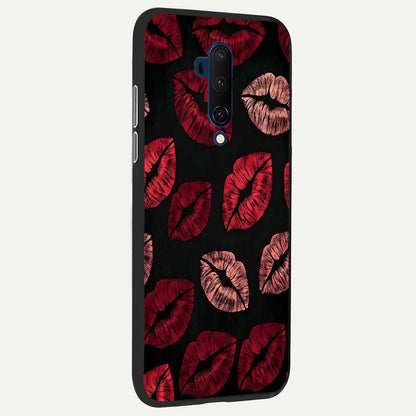  Midnight Kiss Love back cover For OnePlus 7T Pro slim fit glass case with vibrant aesthetic design