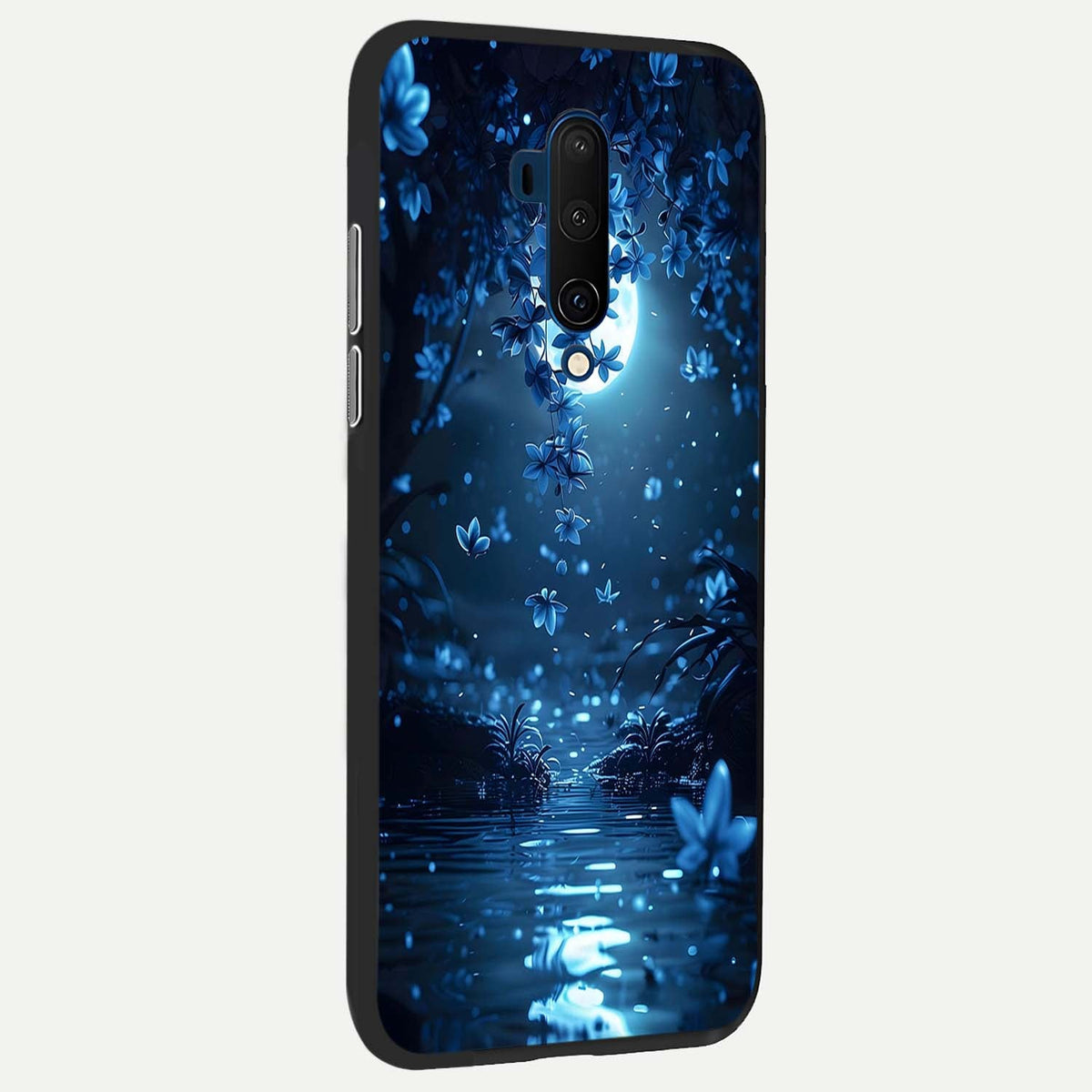  Moonlight Petal Dream back cover For OnePlus 7T Pro slim fit glass case with vibrant aesthetic design