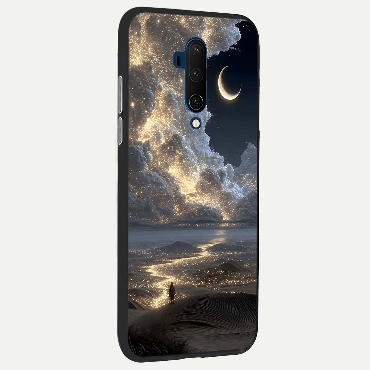  Moonlight Spark Path back cover For OnePlus 7T Pro slim fit glass case with vibrant aesthetic design