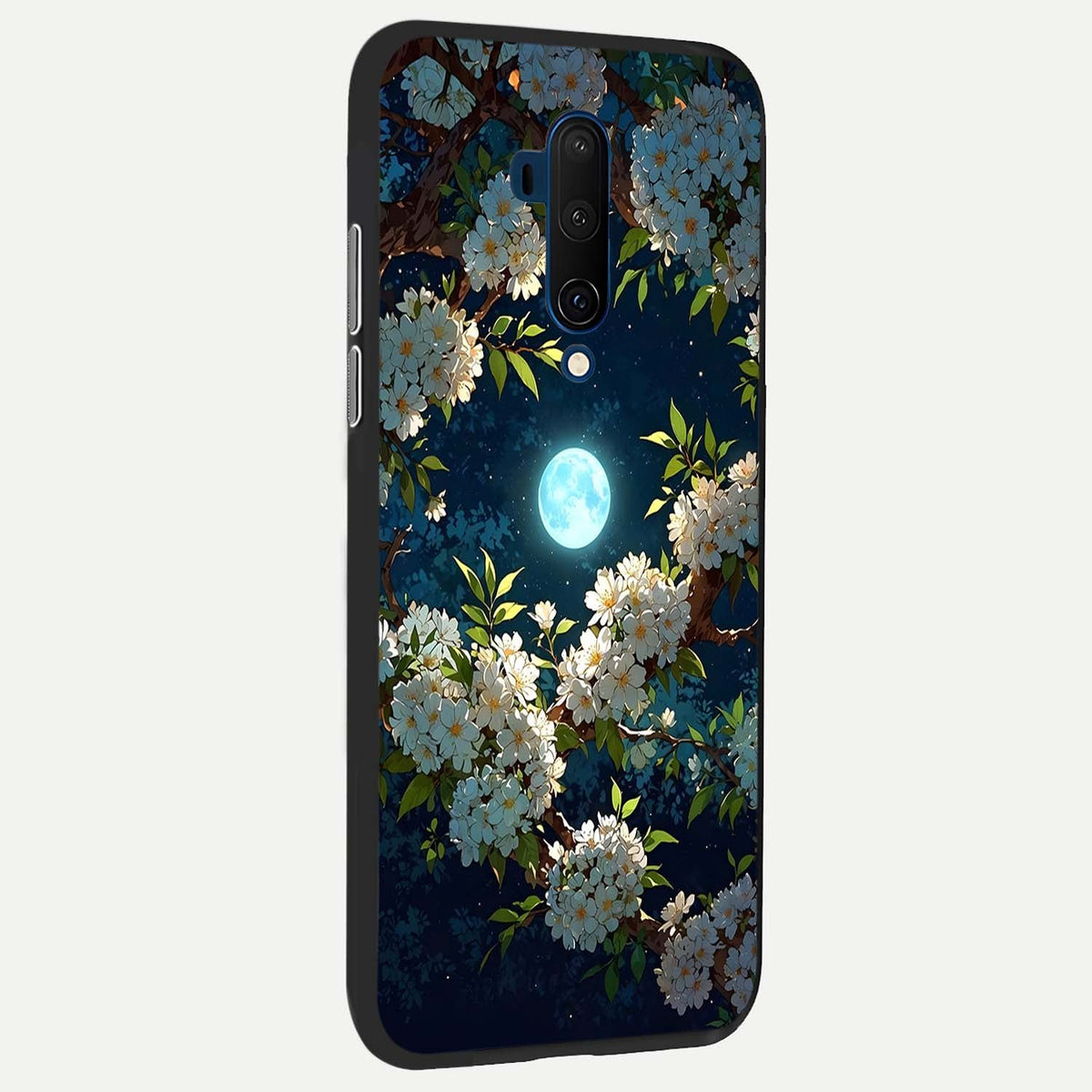  Moonlit Blossom Dream back cover For OnePlus 7T Pro slim fit glass case with vibrant aesthetic design