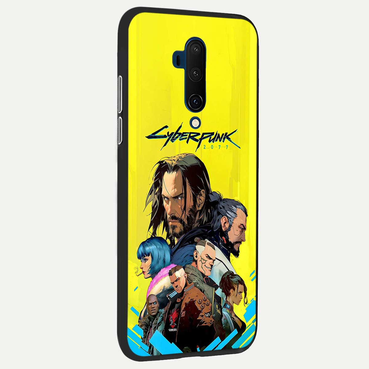  Neon Rebel Genesis back cover For OnePlus 7T Pro slim fit glass case with vibrant aesthetic design