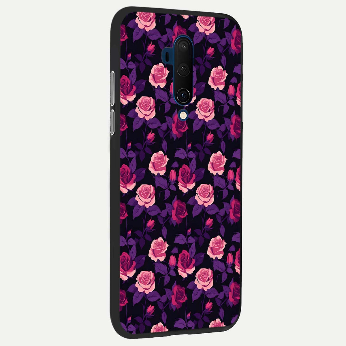  Rose Garden Twilight back cover For OnePlus 7T Pro slim fit glass case with vibrant aesthetic design