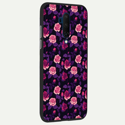  Rose Garden Twilight back cover For OnePlus 7T Pro slim fit glass case with vibrant aesthetic design