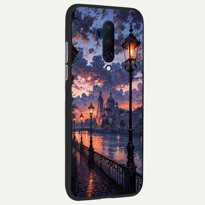  Twilight River Lights back cover For OnePlus 7T Pro slim fit glass case with vibrant aesthetic design