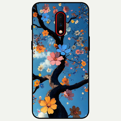  Blossom Dream Sky Glass Case For OnePlus 7 back cover – full design glossy printed glass finish