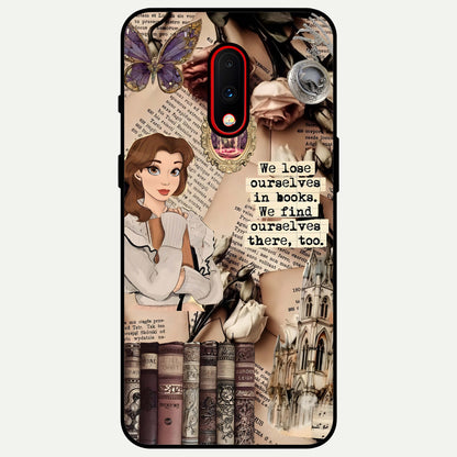  Bookish Dream World Glass Case For OnePlus 7 back cover – full design glossy printed glass finish