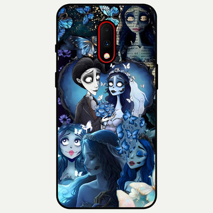  Butterfly Ghost Soul Glass Case For OnePlus 7 back cover – full design glossy printed glass finish