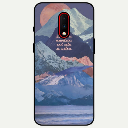  Celestial Mountain Calm Glass Case For OnePlus 7 back cover – full design glossy printed glass finish