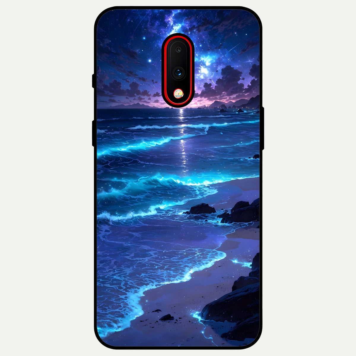  Classic Damn Look Glass Case For OnePlus 7 back cover – full design glossy printed glass finish