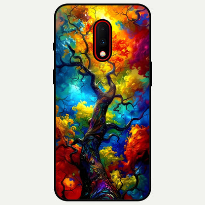  Colorful Soda Bottles Glass Case For OnePlus 7 back cover – full design glossy printed glass finish