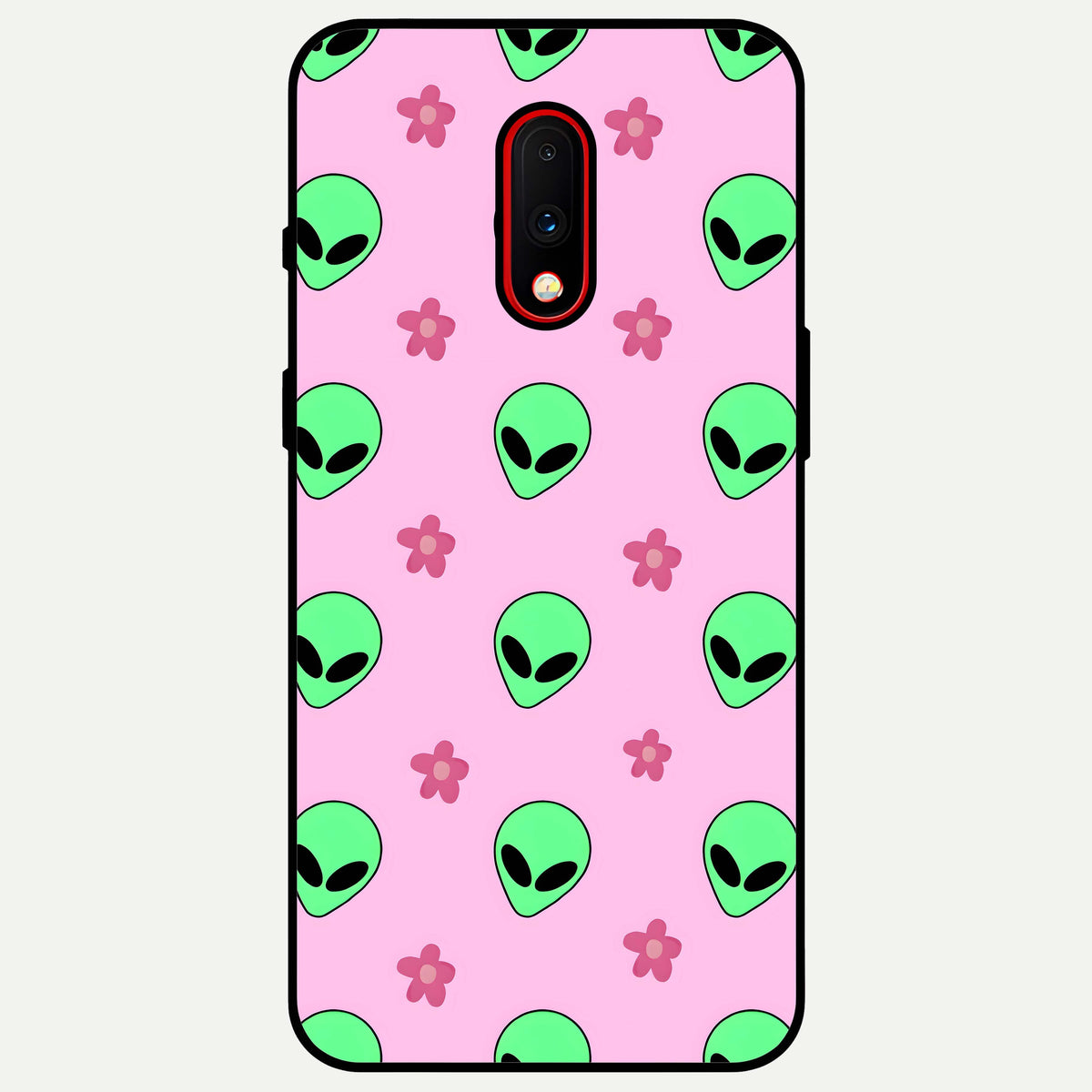  Cosmic Cute Crush Glass Case For OnePlus 7 back cover – full design glossy printed glass finish