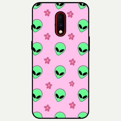  Cosmic Cute Crush Glass Case For OnePlus 7 back cover – full design glossy printed glass finish