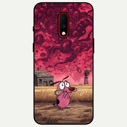  Courage Under Sky Glass Case For OnePlus 7 back cover – full design glossy printed glass finish
