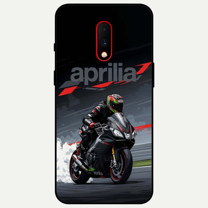  Dark Aprilla Glass Case For OnePlus 7 back cover – full design glossy printed glass finish