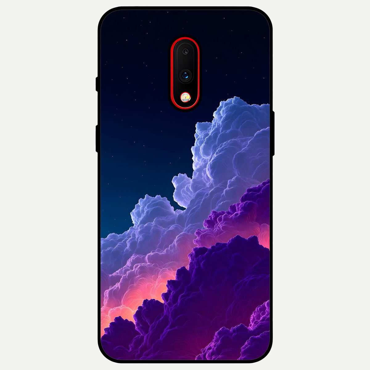  Dreamy Cloud Skies Glass Case For OnePlus 7 back cover – full design glossy printed glass finish