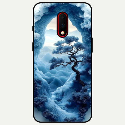  Frozen Serenity Gate Glass Case For OnePlus 7 back cover – full design glossy printed glass finish