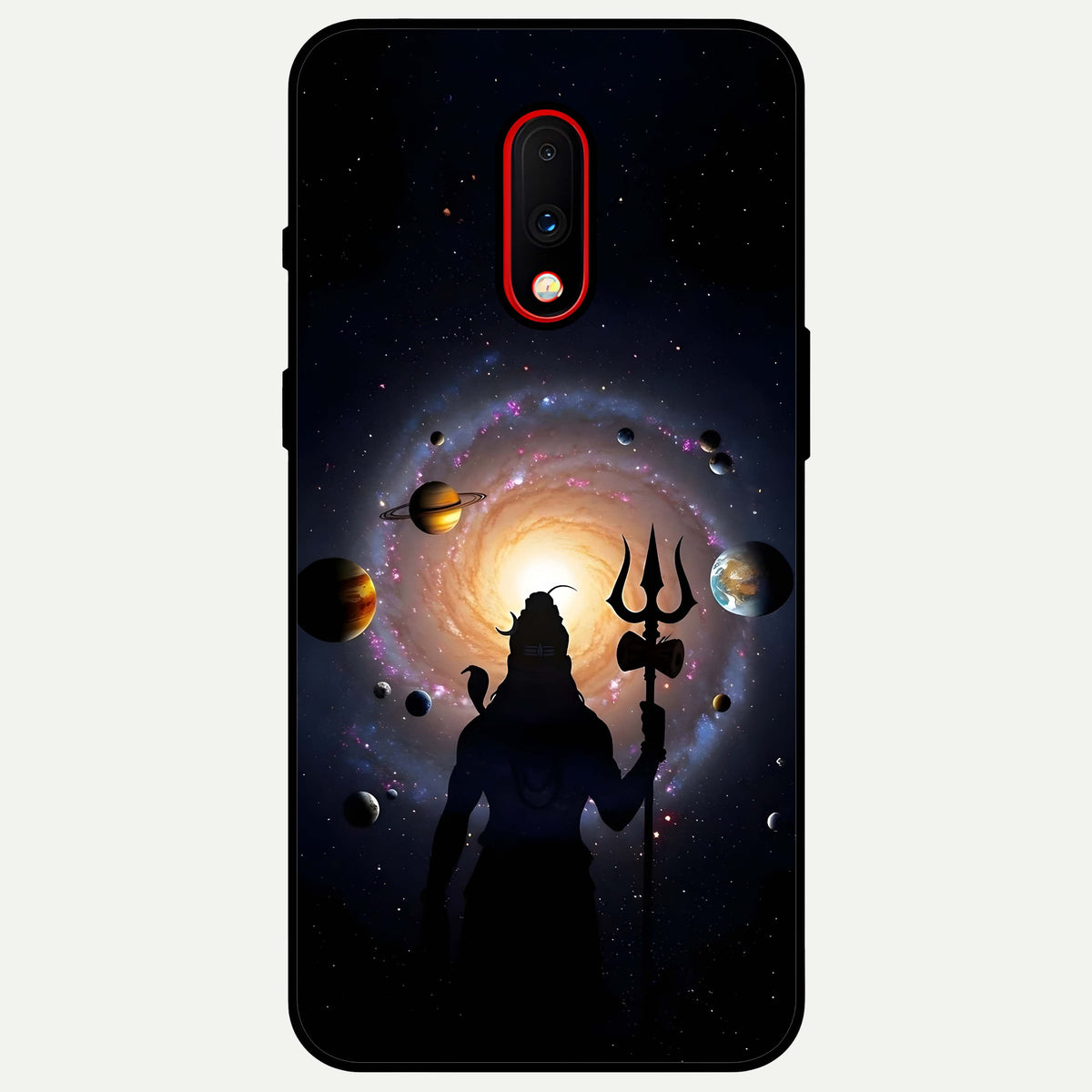  Galactic Shiva Vision Glass Case For OnePlus 7 back cover – full design glossy printed glass finish