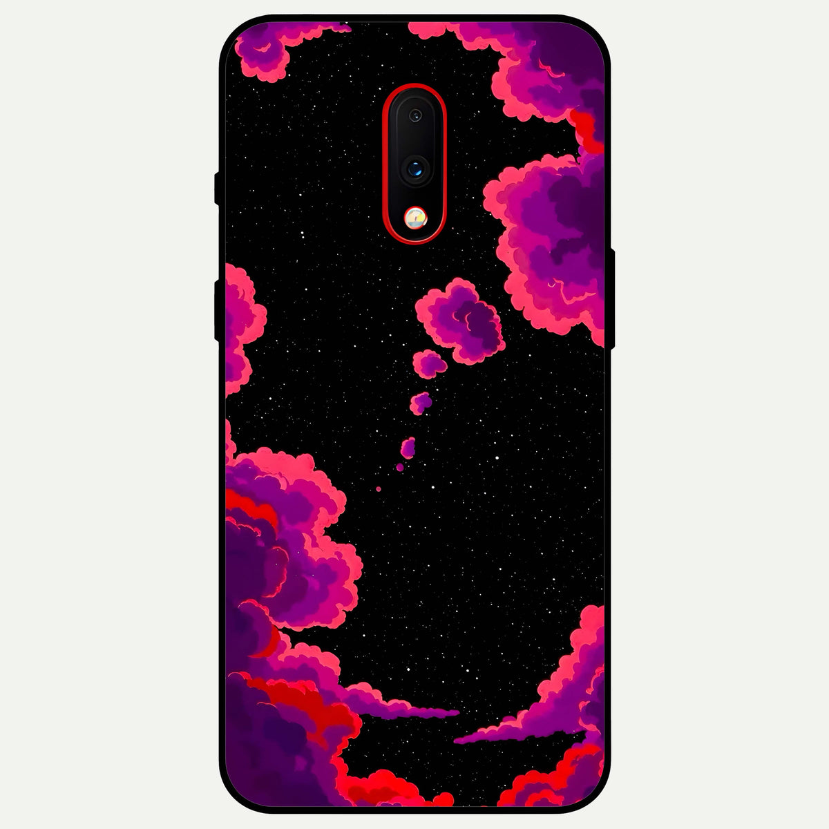  Galaxy Dream Frame Glass Case For OnePlus 7 back cover – full design glossy printed glass finish