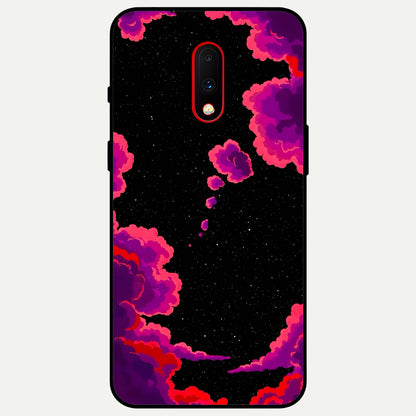  Galaxy Dream Frame Glass Case For OnePlus 7 back cover – full design glossy printed glass finish