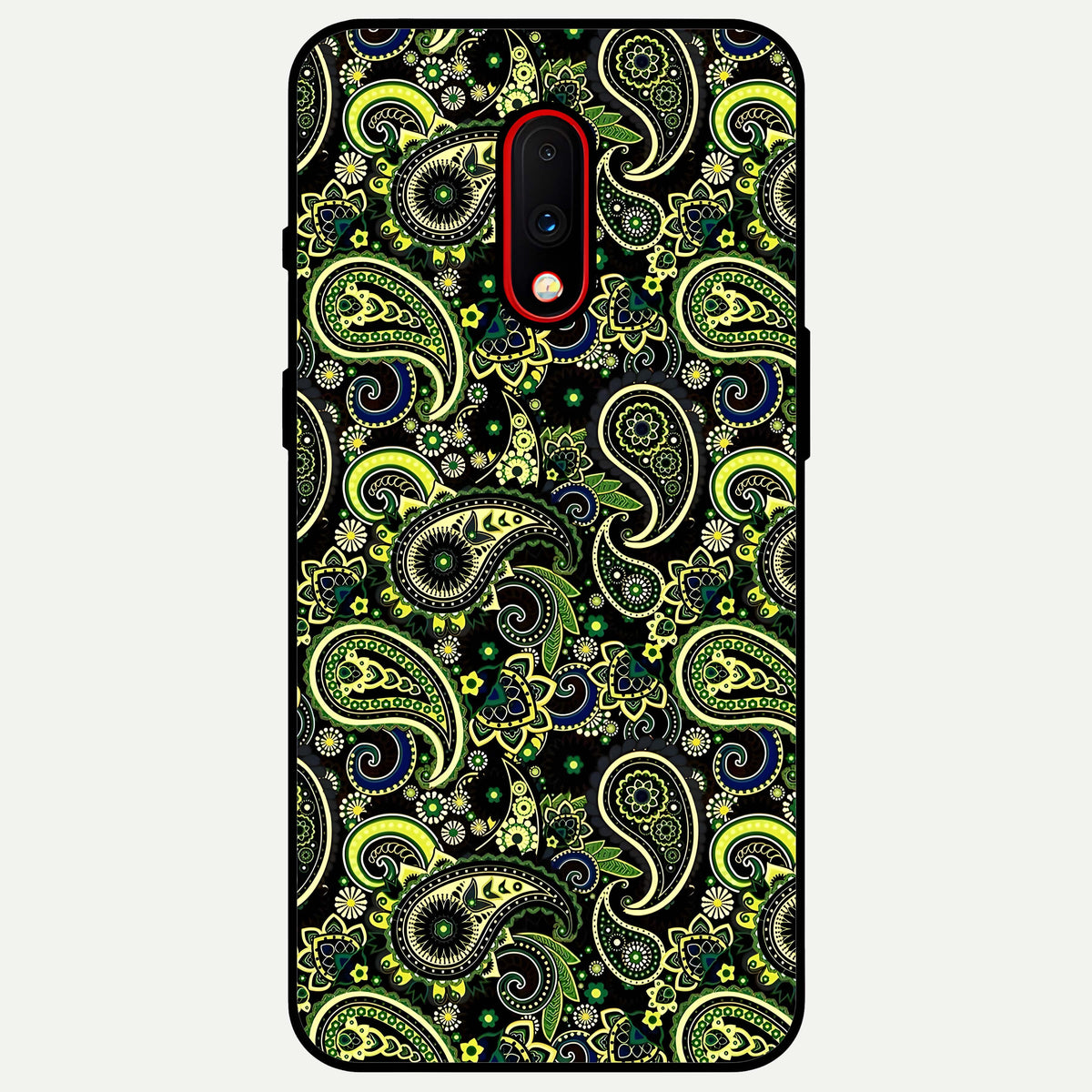  Green Lemon Glass Case For OnePlus 7 back cover – full design glossy printed glass finish