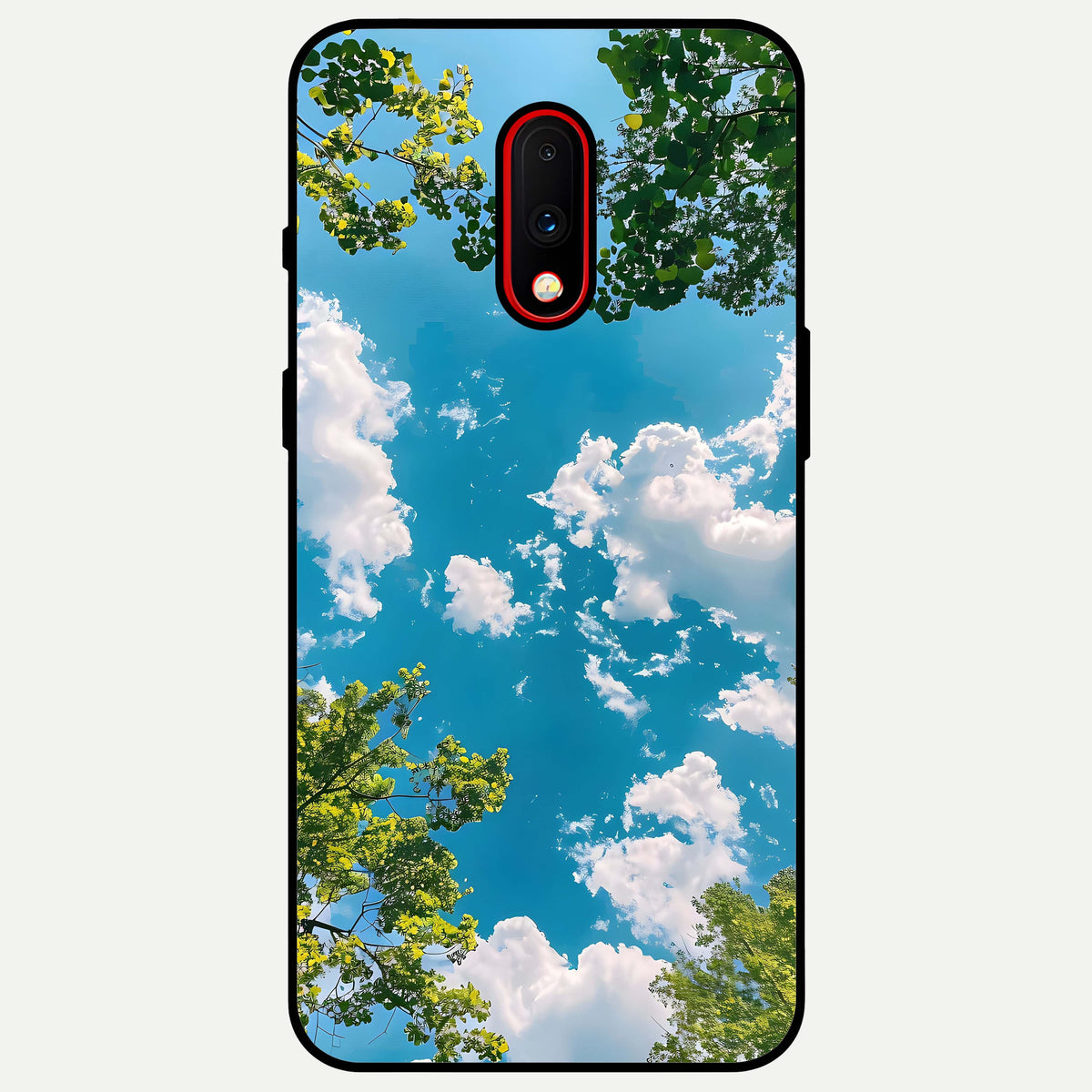  Green Moon Energy Glass Case For OnePlus 7 back cover – full design glossy printed glass finish